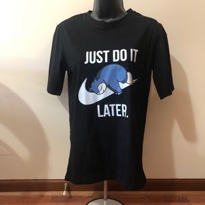 Cute “Just Do It Later” Snorlax shirt